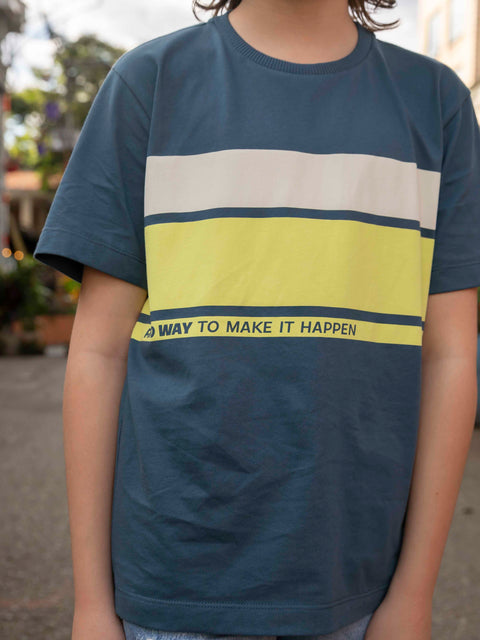 Camiseta Manga Corta Para Niño