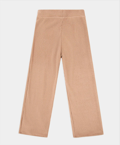 Pantalón Tejido Para Niña Color Cafe