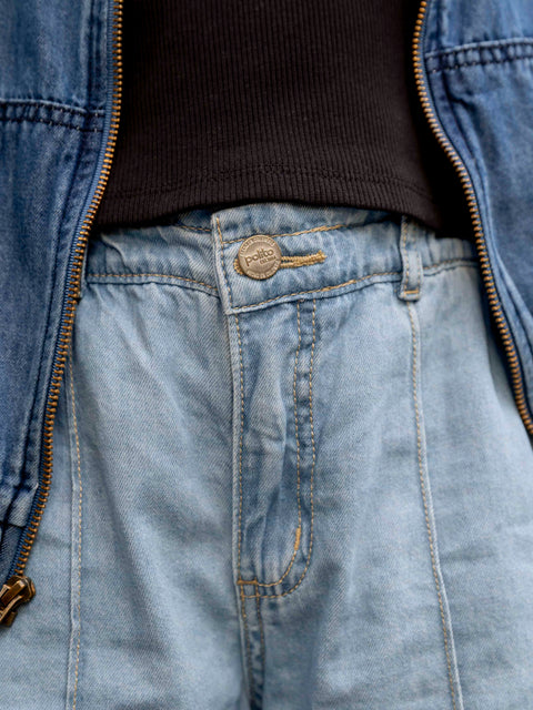 Jean Wide Leg Para Niña