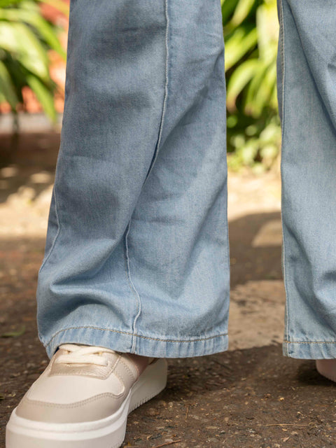 Jean Wide Leg Para Niña