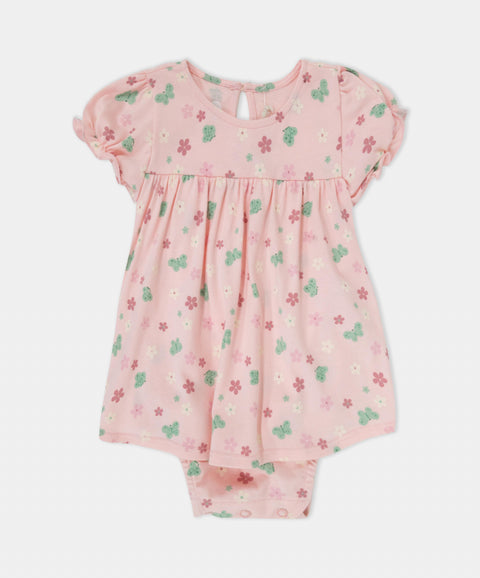 Vestido Manga Corta Para Recién Nacida