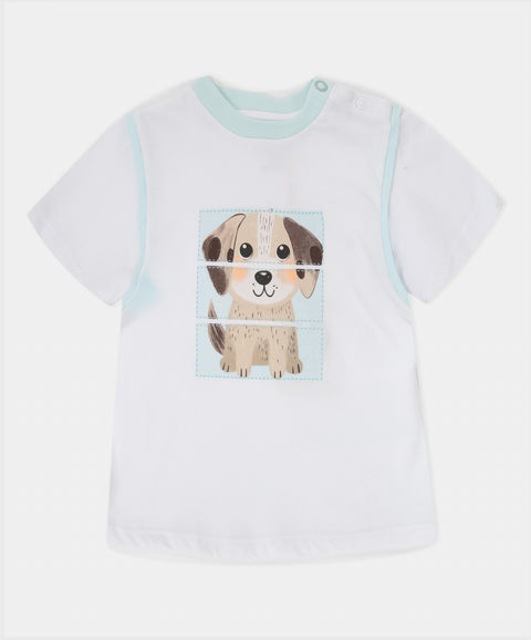 Camiseta Manga Corta Para Recién Nacido