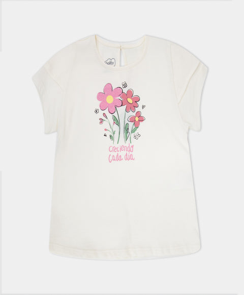 Conjunto Leggins Corto y Camiseta Para Bebé Niña