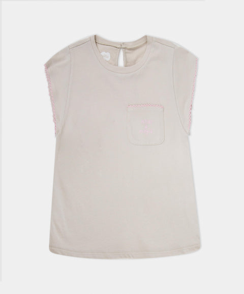 Camiseta Manga Corta Para Bebé Niña