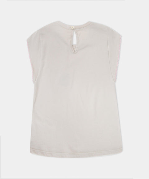 Camiseta Manga Corta Para Bebé Niña