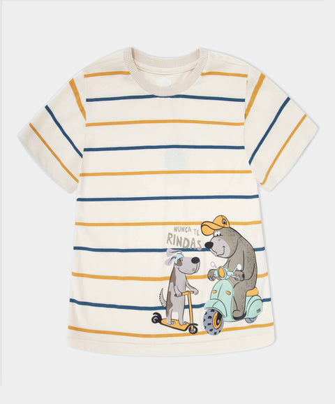 Camiseta Manga Corta Para Bebé Niño