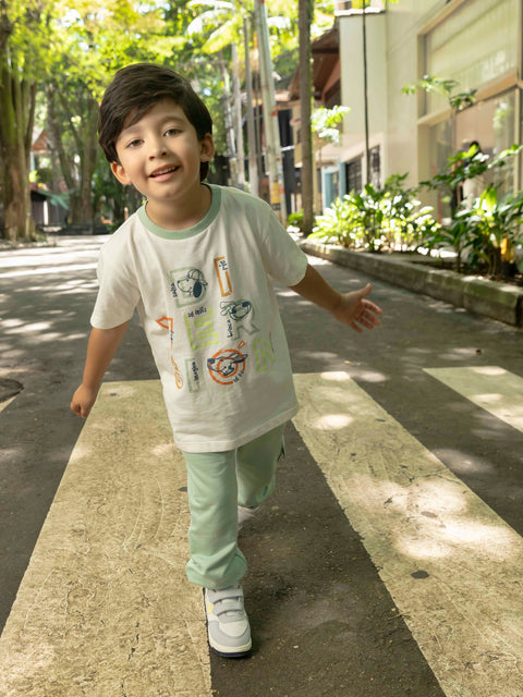 Conjunto Pantalón y Camiseta Manga Corta Para Bebé Niño
