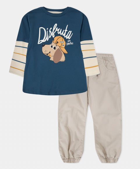 Conjunto Pantalón y Camiseta Para Bebé Niño