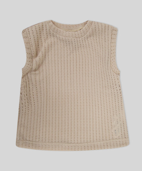 Conjunto Chaleco y Camiseta Manga Larga Para Niña