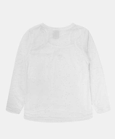 Camiseta Manga Larga Doble Prenda Para Niña
