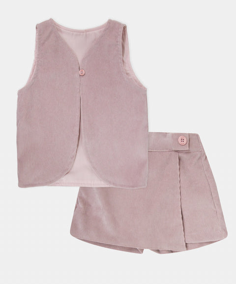 Conjunto Blusa y Falda Short Para Bebé Niña