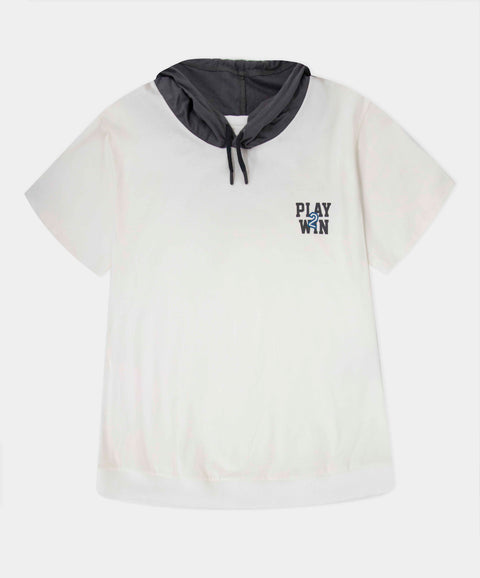 Camiseta Manga Corta Con Capucha