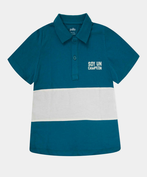 Camiseta Tipo Polo Para Bebé Niño