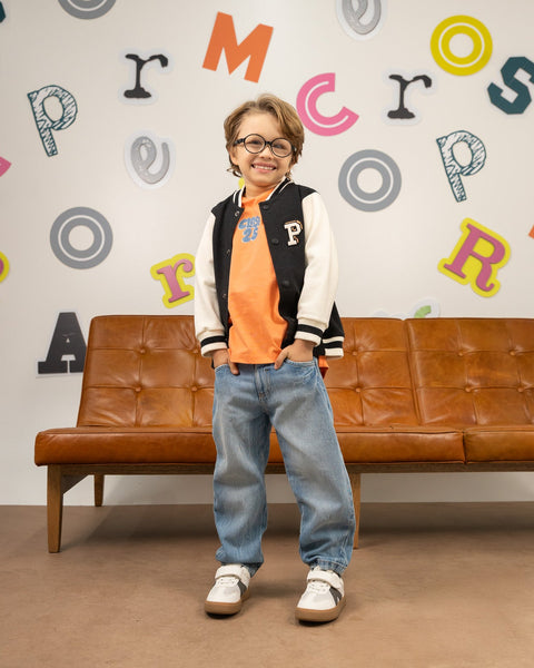 Jean Silueta Baggy Para Bebé Niño