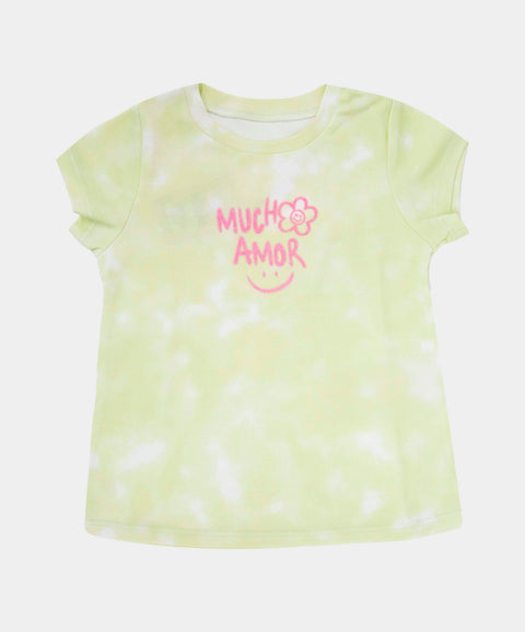 Conjunto Camiseta Corta y Falda Short Para Bebe Niña