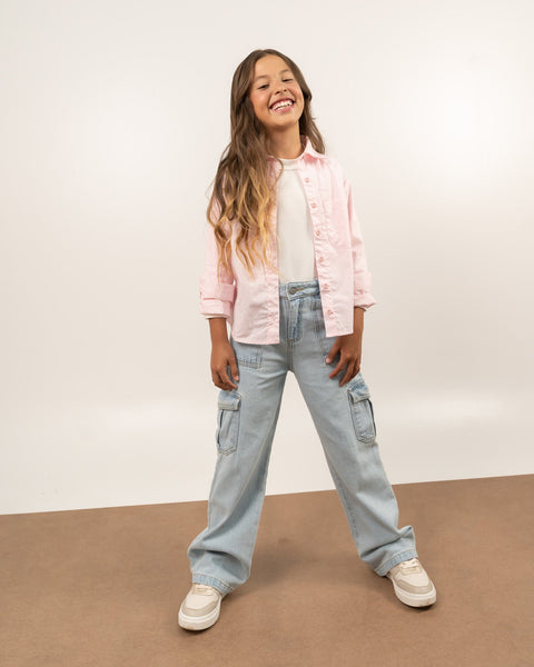 Jean Para Niña Wide Leg