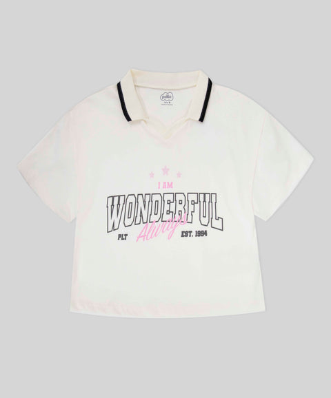 Camiseta Manga Corta Para Niña