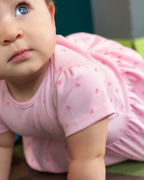 Conjunto Leggings y Body Manga Corta Para Recien Nacida