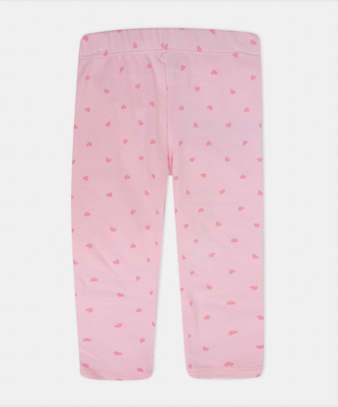 Conjunto Leggings y Body Manga Corta Para Recien Nacida