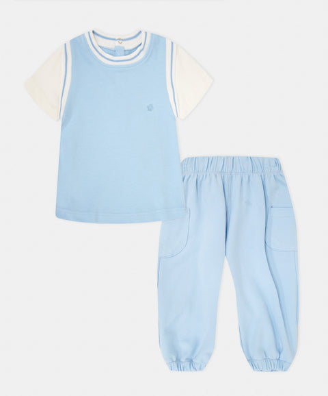 Conjunto Pantalón y Camiseta Manga Corta Para Recién Nacido