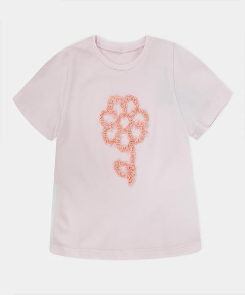Camiseta Manga Corta Para Bebé Niña