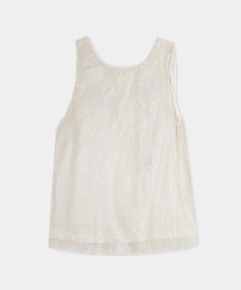 Blusa Manga Sisa de Lentejuelas Para Niña