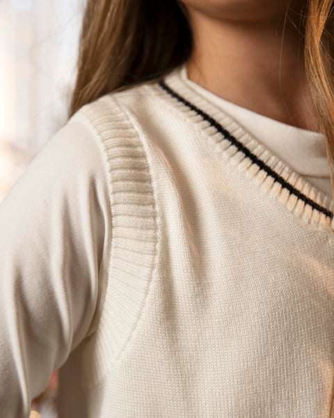 Chaleco Tejido Para Niña