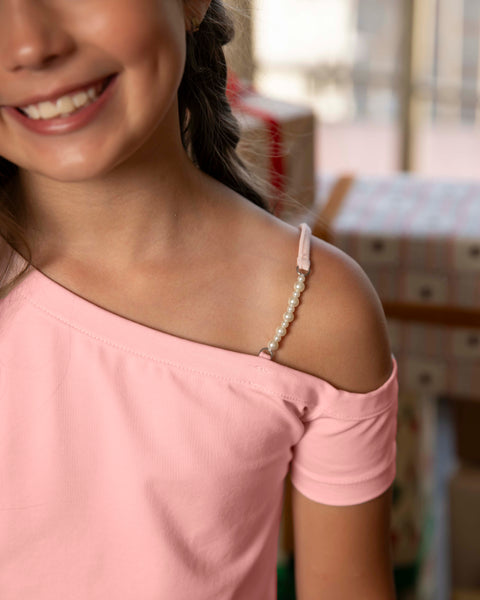 Camiseta Manga Corta Para Niña