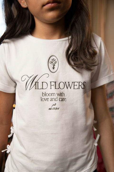 Camiseta Manga Corta Para Niña