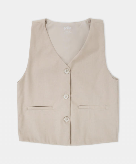 Conjunto Chaleco y Falda Short Para Niña