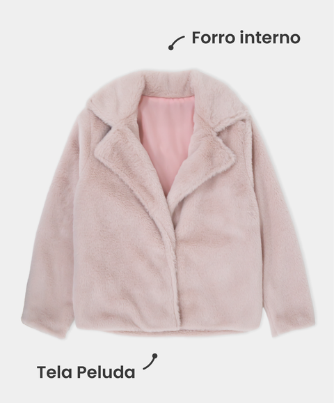 Chaqueta Peludo Para Niña