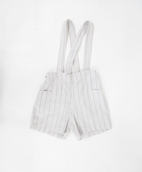 Conjunto Bermuda con Cargadera y Camisa Manga Corta Para Recién Nacido