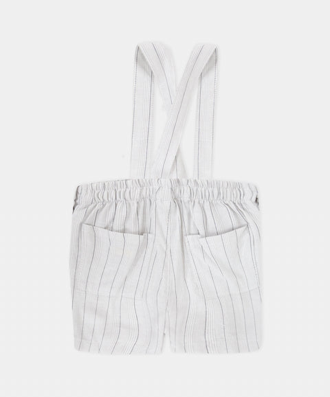 Conjunto Bermuda con Cargadera y Camisa Manga Corta Para Recién Nacido