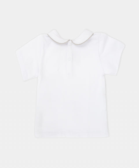 Conjunto Bermuda con Cargadera y Camisa Manga Corta Para Recién Nacido