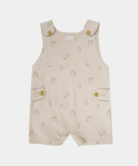 Conjunto Overol y Camiseta Manga Corta Para Recién Nacido