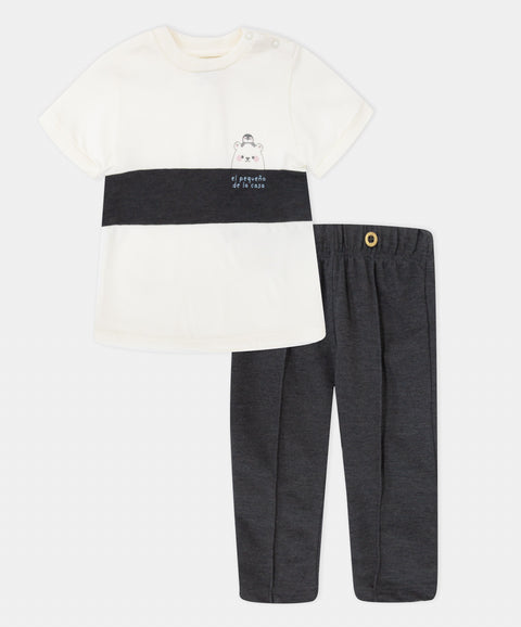 Conjunto Pantalón y Camiseta Manga Corta Para Recién Nacido