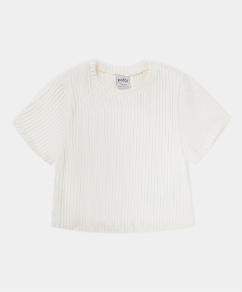 Camiseta Manga Corta Para Niña