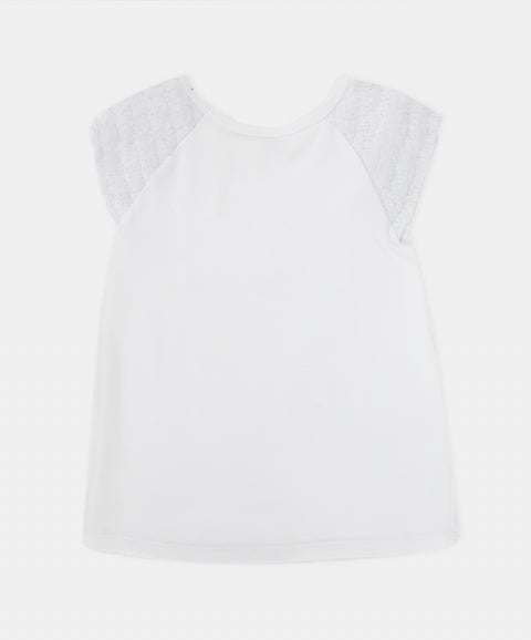 Conjunto Falda Short y Camiseta Manga Corta Para Bebé Niña