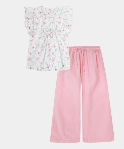 Conjunto Pantalón y Camiseta manga Larga Para Bebé Niña