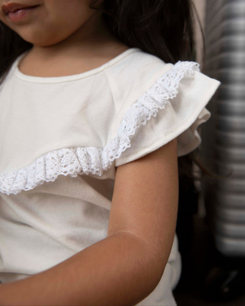 Camiseta Manga Corta Para Bebé Niña