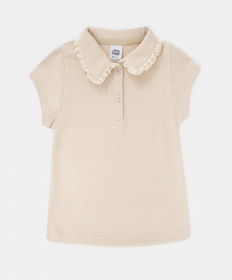 Camiseta Manga Corta Para Bebé Niña