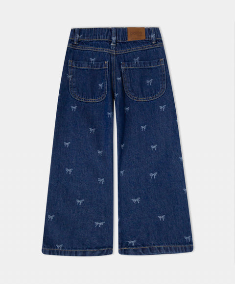 Jean Wide Leg Para Bebé Niña