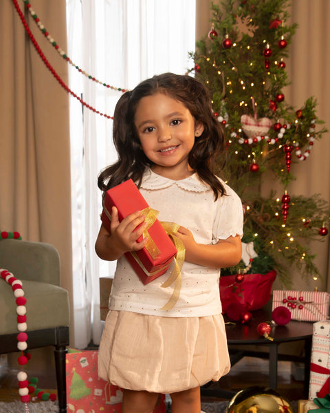 Blusa Manga Corta Para Bebé Niña