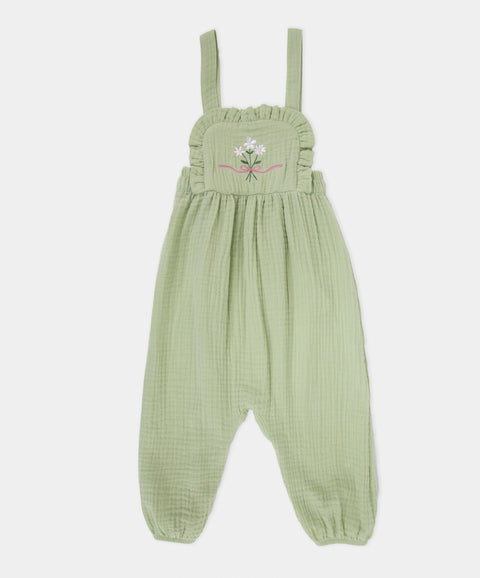 Conjunto Overol y Body Manga Larga Para Recién Nacida