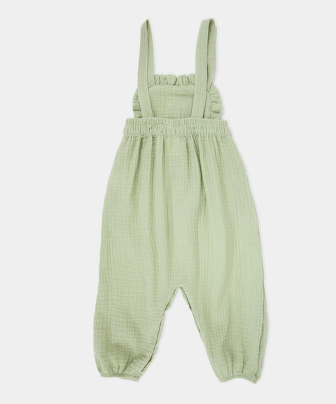 Conjunto Overol y Body Manga Larga Para Recién Nacida