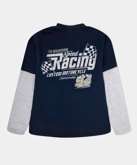 Camiseta Manga Larga Para Niño