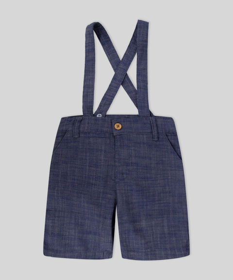 Conjunto Bermuda Tirantes y Camisa Para Bebé Niño