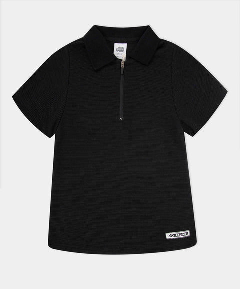 Camiseta Tipo Polo Manga Corta Para Bebé Niño