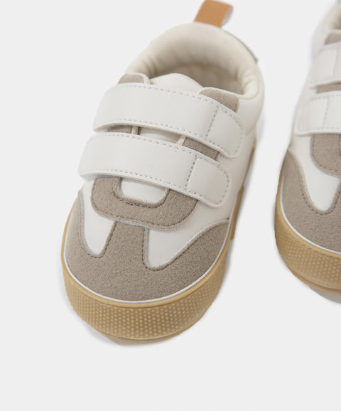 Tenis Precaminadores con Velcro Para Recién Nacido