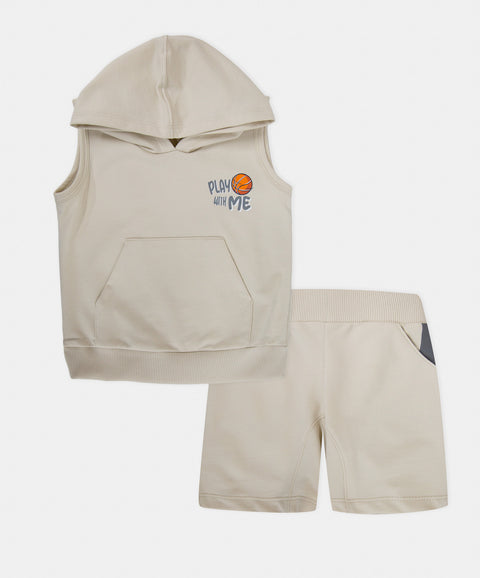 Conjunto Bermuda y Chaleco Para Bebé Niño